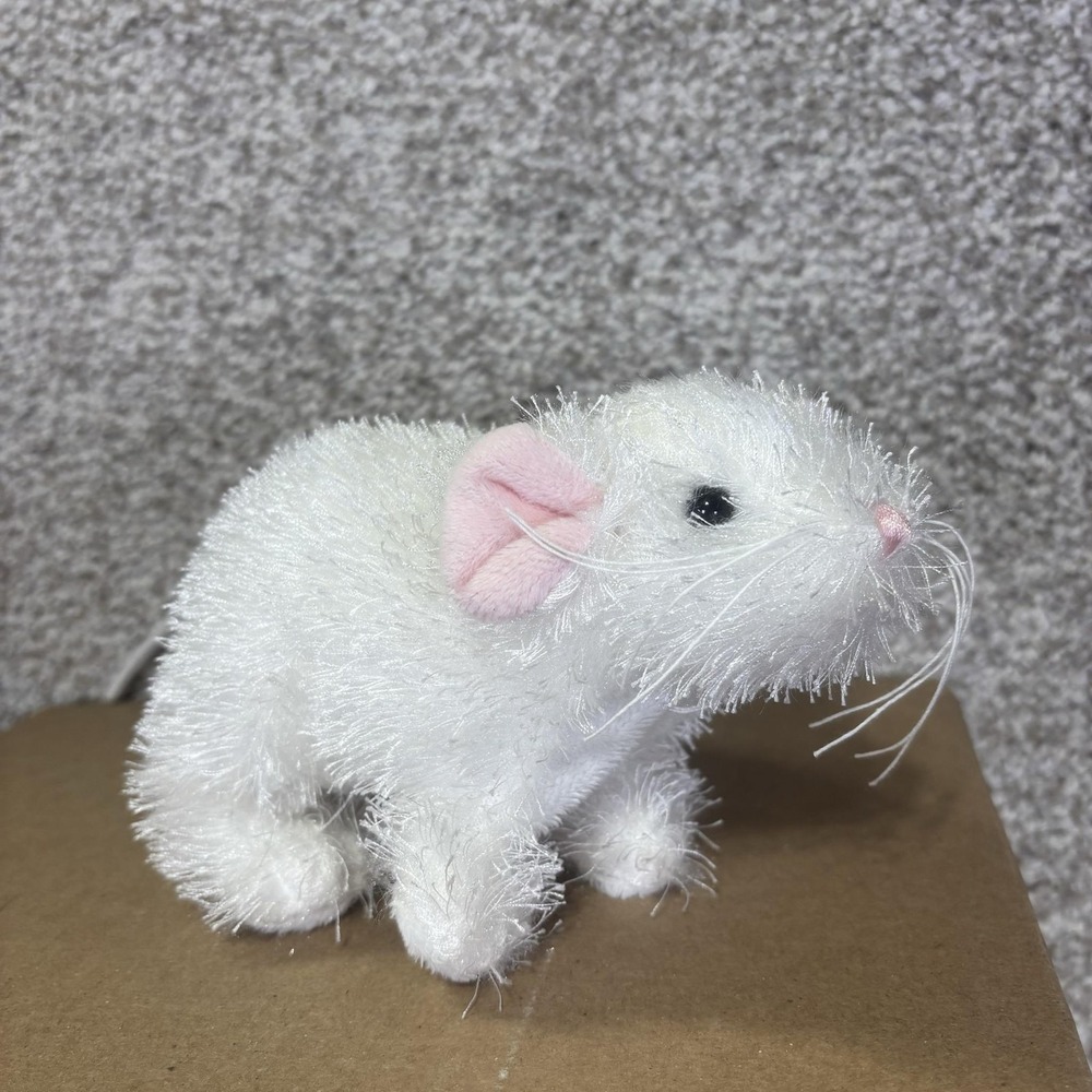 Ganz Lil'Kinz White Mouse Plush Stuffed Animal Toy Webkinz HS207 Small No Code